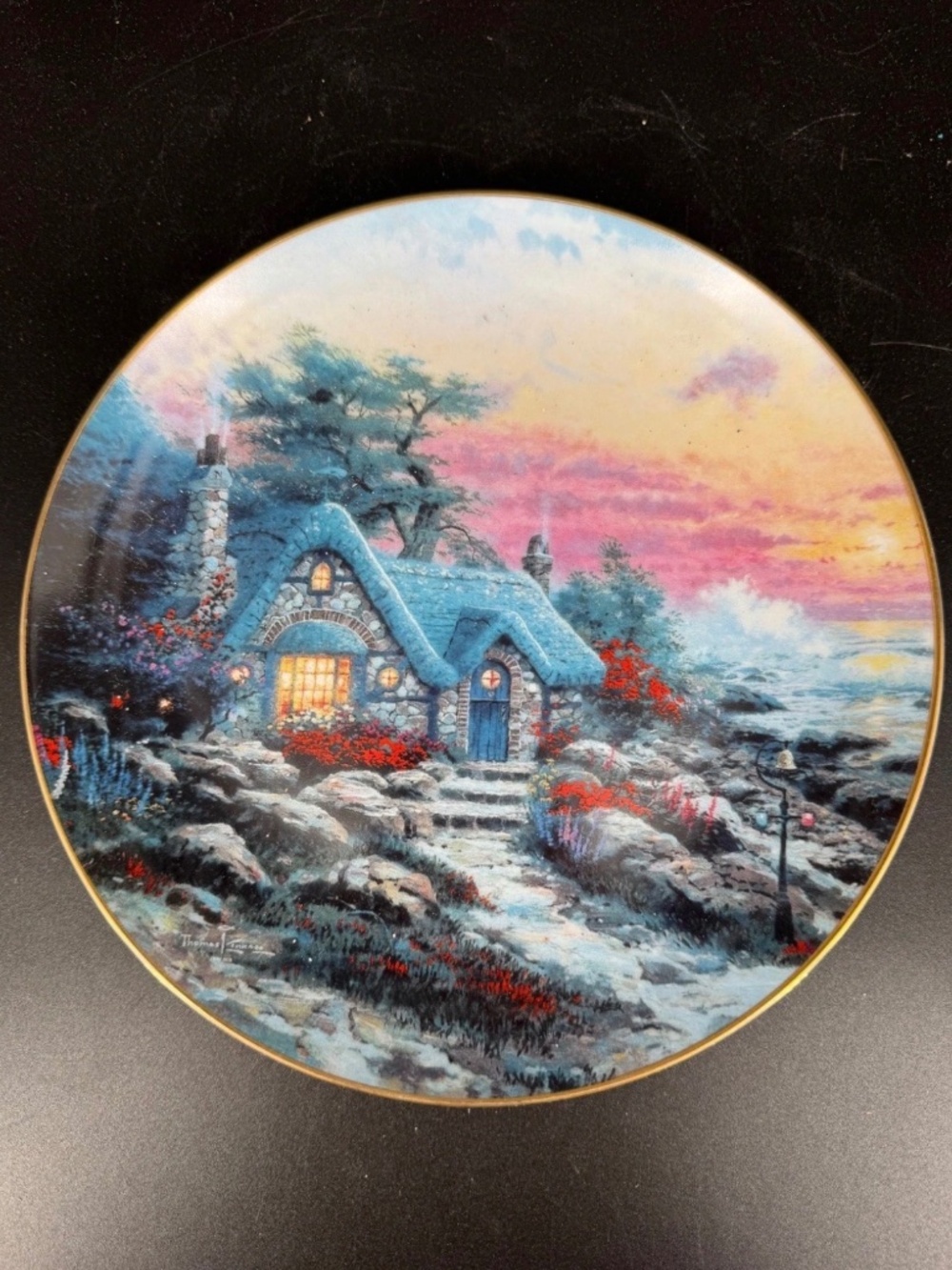 Thomas Kinkade’s Seaside Cottage Plate
